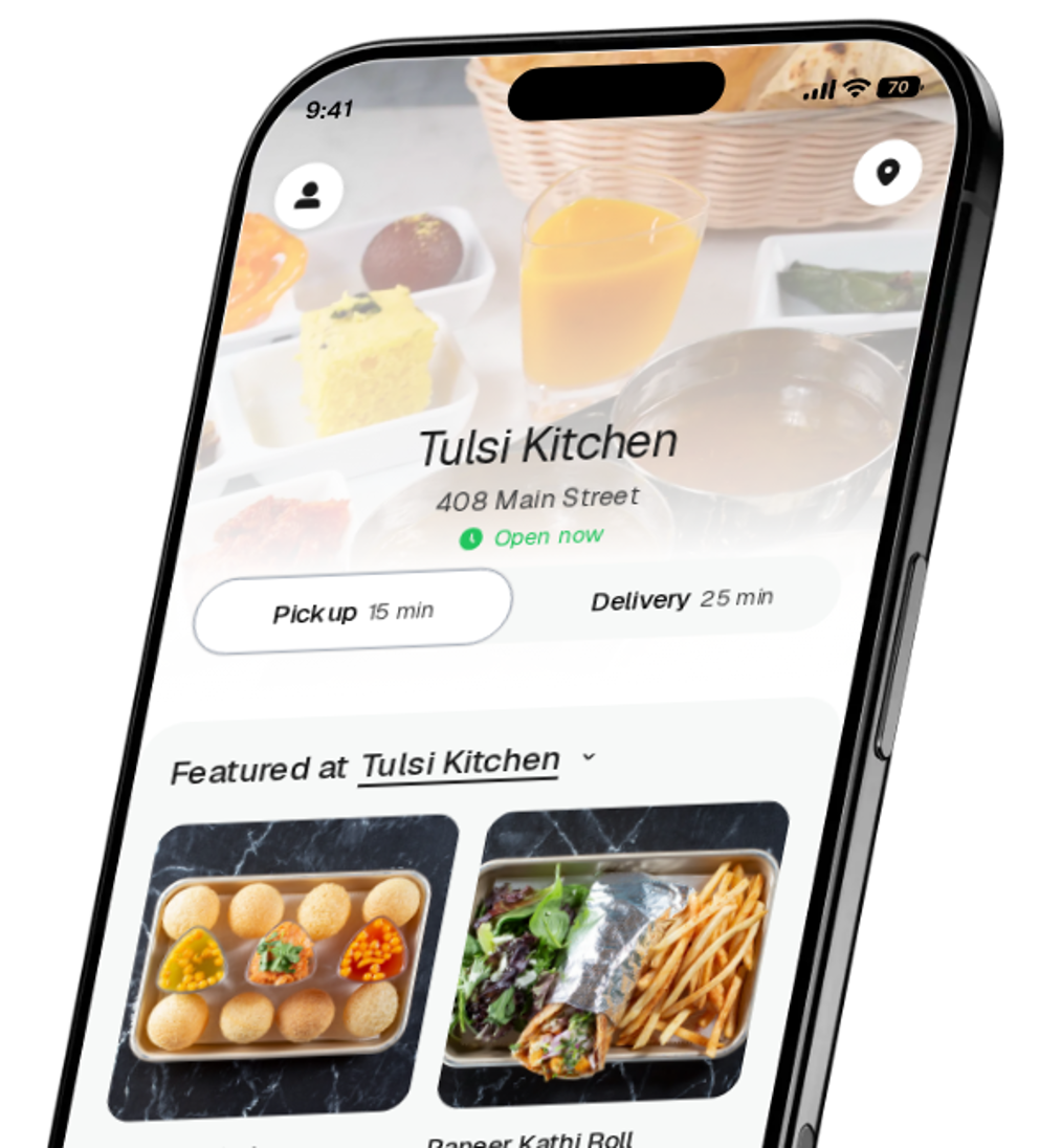 Tulsi Kitchen app preview