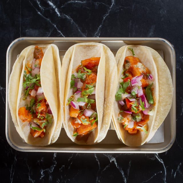 Paneer Tikka Tacos.