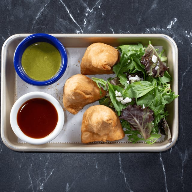 Samosas.